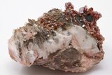 3.4" Ruby Red Vanadinite Crystals on Barite - Morocco - #196322-1